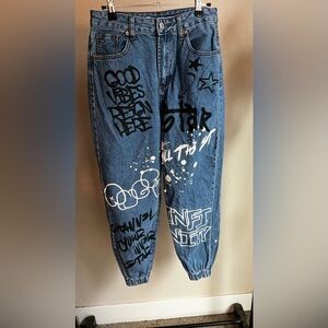 Women’s jogger Blue Graphic Jeans